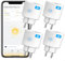 ANTELA Smart WLAN Steckdose AI mit Strommessung Überwachung der Elektrizitätsrechnung 16A, kompatibel mit Google Home, Alexa, Smart Life APP Fernsteuerung, 4 stück