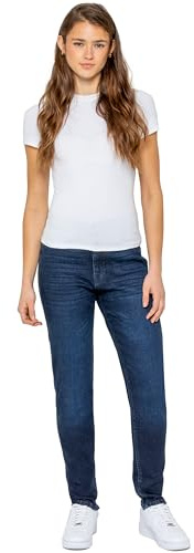989Zé ENZO Womens Mom Jeans Ladies High Waisted Casual Cotton Regular Fit Stretch Denim Trouser Pants