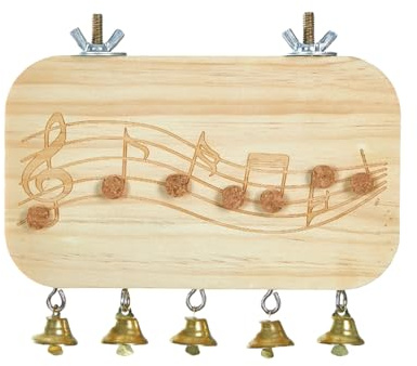 Posadero para Aves,Posaderos Columpios Juguetes de Ejercicio para Jaulas - Gimnasio de Juegos con Notas Musicales para Agapornis y Animales Pequeños en Balcón o Patio