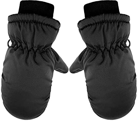 Gants de Ski Enfants Moufle Chaud Hiver pour Garçon Fille Coupe-Vent Respirant Ski Snowboard Vélo Équitation Sport 2-8 Ans