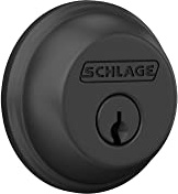 Schlage B60N622 Deadbolt, Keyed 1 Side, Matte Black by Schlage Lock Company