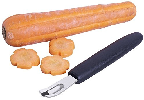 Profesional cuchilla para decorar tartas, serie Contac Tools, de extra geschärftem Acero Inoxidable 18/0, solinger Punta Calidad, para gleichmäßigem einritzen de líneas, modelos y dentadas márgenes en hartschaliges Frutas y Verduras/Longitud: 14 cm | ERK