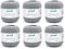 Gründl Wool Crochet Yarn 100 100% Cotton 6 x 100g Balls Needle Size 1.5-2 6 100g / 566m Thin Yarn for Crochet Light Grey