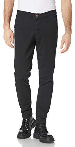 JACK & JONES Herren Jjimarco Jjdave Akm Black Noos Hose, Schwarz, 34W / 32L EU