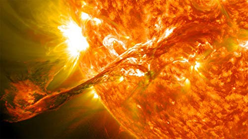 Fabulous Affiche Poster Eruption Solaire Soleil Etoile Feu Astronomie