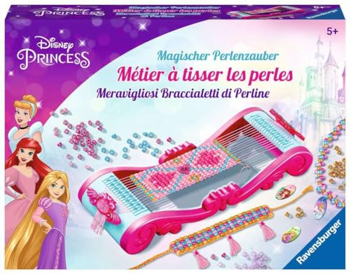 Ravensburger - Métier à Tisser Les Perles - Disney Princesses - Loisir Créatif - Création de Bijoux - Dès 5 Ans - 23540