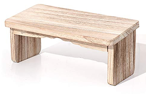 Samnuerly Faltbare Dharma-Meditationsbank, Meditationshocker aus Holz, Perfekter Kniehocker, ergonomische Yoga-Bank, Starke Tragfähigkeit