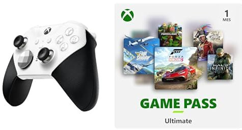 Xbox Elite Wireless Controller Series 2 - Core Edition (White) + Game Pass Ultimate 1M