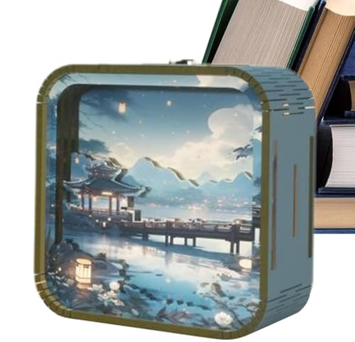 Puzzle luminoso in legno,Puzzle in legno luminoso - Kit di artigianato per lampada da tavolo | Luce notturna per cameretta dei bambini per donne e decorazione della casa per comodini