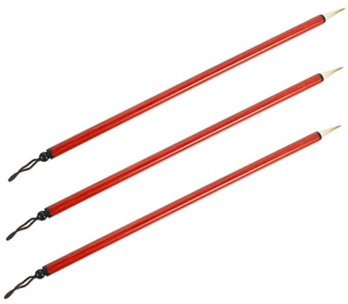 DIYEAH 3stücke Chinesischer Kalligrafiepinsel Professioneller Zeichenpinsel Zum Malen Tragbarer Schreibpinselwerkzeug Für Anfänger Kalligrafiepinsel Zum Schreiben Geeignet Für Chinesische