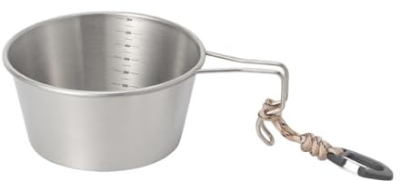 Ronyme Campingbecher, Campingschüssel, Einfach zu Verwenden, Vielseitig, Teetasse, Tragbares Geschirr, Ausrüstung für Reisen, Picknick, Wan, 600 ml