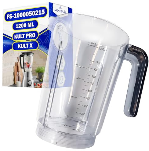 MONTERAL Schüssel für Standmixer 1200 ml mit dem Originalcode FS-1000050215 für WMF Serien Kult Pro und Kult X