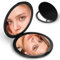 Nogeqi Compact Mirror for Purses, Round Travel Magnifying Mirror, Simple Style Foldable Pocket Mirrors for Women, Small Mirrors for Purse with Box, Travel Must Haves for Women Girl Makeup(10X/1X)