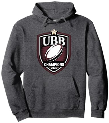 Rugby 2025 Supporter UBB Etoile Cup Bielle Biarrey Penaud Sweat à Capuche