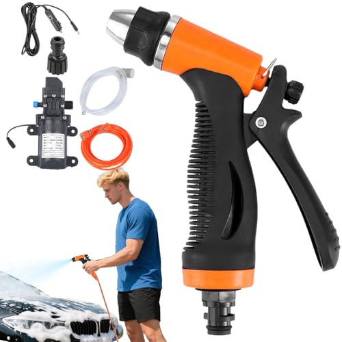 Pressure Washer,Power Car Washer Portable Cleaner - Vehicles Maintenanc Electric Machine Auto-Stop Tool for Boats Floors Fences Decks Driveways Sidewalk