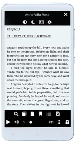 Annadue Lettore di Ebook HD da 5 Pollici, per Tablet 5.1 con Memoria WiFi di Memoria da 8 GB, con Fotocamera e Altoparlanti da 5 MP, per PDF Epub Mobi e Formati Multimediali