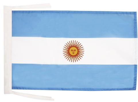 AZ FLAG Bandera de Argentina 45x30cm - BANDERINA Argentina 30 x 45 cm cordeles