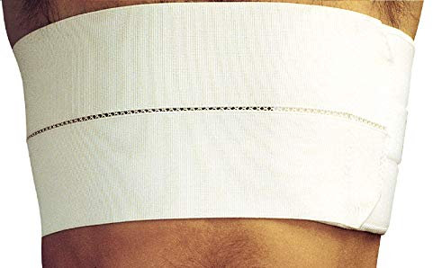 MANIFATTURA BERNINA Sana 55113 (taille 3) - Ceinture de Soutien Thoracique Bandage De Côtes post-opératoire ajustable élastique hauteur 16 cm fermeture autoagrippante réglable