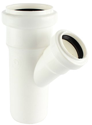 mkk – 19588 – Ht rohrabzweig PP DN 32–50 Raccord en T 45 ° branche Connexion de dérivation Blanc