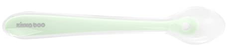 KikkaBoo - Cucchiaio in silicone per bambini, 4+ mesi, senza BPA, menta