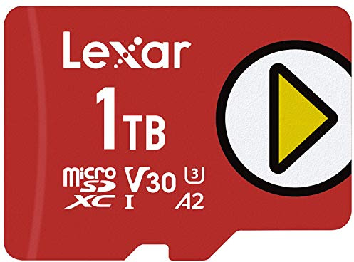 Lexar PLAY 1TB microSDXC UHS-I-Card, Up To 150MB/s Read, Compatible-with Nintendo-Switch, Portable Gaming Devices, Smartphones and Tablets (LMSPLAY001T-BNNNU)