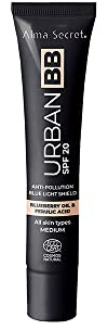 Alma Secret Urban BB Crema SPF 20 para todo tipo de pieles. Tonos Medium & Warm - Ecocert Cosmos Natural– 40 ml. (Warm)
