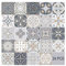HORIWE Mosaico Muro Piastrelle Adesivi 24 Pezzi PVC Piastrelle Adesivi Marocco Autoadesivo Carta da parati Impermeabile Adesivi murali per la cucina, guardaroba, da tavolo (10x10cm(4x4),Marocco)