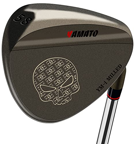 Yamato Golfkeil-Set oder einzelne Golfkeile 50/52/54/56/58/60 Golf Gap Wedge Sets Sand Wedge|Lob Wedge Golfschläger für Männer & Frauen gefräste Schlagfläche für hohen Spin