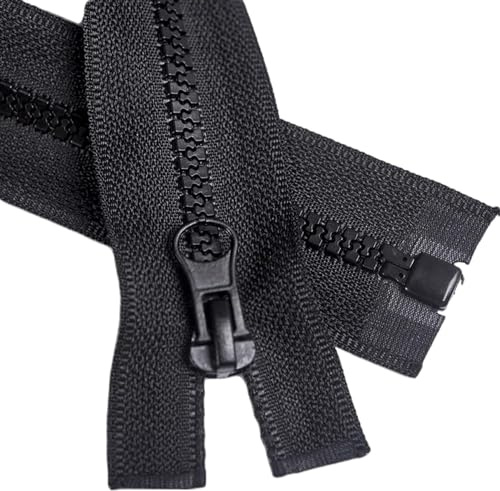 2 Unidades 70 cm #5 Cierre Cremallera Metal Desmontable, Plástico para Chaquetas, Abrigos y Plumíferos