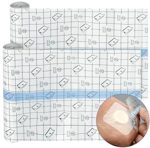 Baxcdyswe 2 Pcs Cerotti Impermeabili per Doccia, 15cm × 200cm Trasparente Impermeabile Pellicola Tattoo Post Operatorio, Nastro Medico, Protezione Delle Ferite Bendaggio Antiallergico