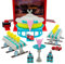 Disney Store Official Set da Gioco trasportabile Pixar Cars, 13 pz., Flo's V8 Cafe con Saetta McQueen e Red, Contenitore a Forma di Cassetta degli Attrezzi, Adesivi e Altro, dai 3 Anni in su