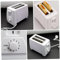 COLLBATH 1stk Toaster Brotbackmaschine Nach Hause Pausenmacher Automatische Brotbackmaschine Mini-brotmaschine Automatischer Sandwichmaker Brotmaschine Für Zu Hause Rostfreier Stahl Weiß
