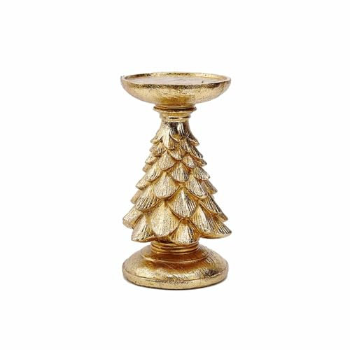 WDWDW Portacandele per Albero di Natale, portacandele in Resina, centrotavola Autunnale per lumini, Decorazione per la tavola di Natale, Decorazione per Il Camino