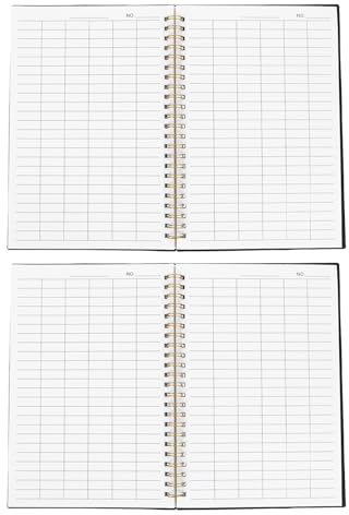 ROMISBABA Quaderno di Pianificazione Finanziaria Copertina in PP Libro di Monitoraggio delle Spese Orizzontale Set da 2 per Contabilità Piccole Imprese e Registro Budget Famiglia
