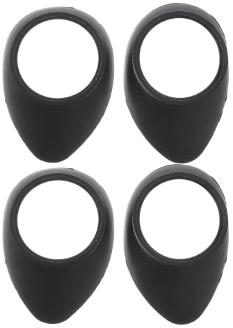 Garneck Eyepiece Covers Black 4pcs Rubber for Microscope and Telescope, Soft Rubber Lens Guards with Enhanced Protection and Light Interference Block, for Lab and Bird Watching Use