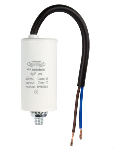 Kondensator, startkondensator, motorkondensator, arbetskondensator, kabel 4 µF 450 V