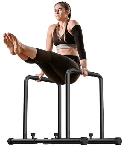 YOLEO Barre à dips Station De Musculation Barres Dip Parallèles Hauteur & Largeur Ajustable pour Entraînements de Poids Corporel/Calisthenics Max.500KG