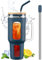 BLUEGO Tumbler becher mit Deckel und Strohhalmen, 1400ml Kaffeebecher To Go mit Henkel, Trinkbecher mit Silikonhülle, 1,4 L Tumbler becher mit 2 Strohhalmen, BPA-frei, Blau