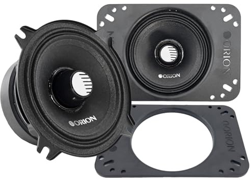 ORION Cobalt CM454 High Efficiency 4 / 4x6 Mid-Range Bullet Loudspeakers, 400W Max Power, 100W RMS, 4 Ohm, 1.2 Voice Coil - Pro Car Audio Stereo, Midrange Speakers (Pair)
