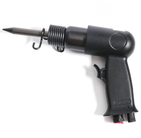 Faible bruit Détartreur pneumatique à aiguille et marteau pneumatique 2 en 1, 4 burins pour le travail du bois et du béton