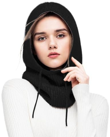 Calidez Balaclava Mujer Multifunción Gorro de Invierno de Informal Elástico Cálido con Bufanda Larga Balaclava Pasamontañas Térmico para Esquí Senderismo Correr Ciclismo Trabajando