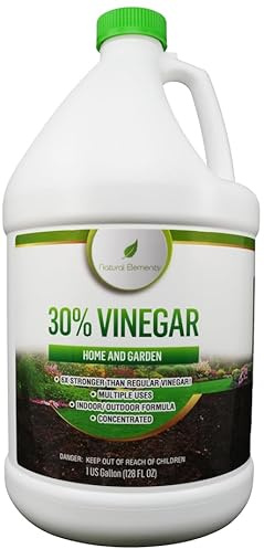 Natural Elements 30% Vinegar | Home & Garden | 6X Cleaning Power | Multiple Uses | 1 Gallon