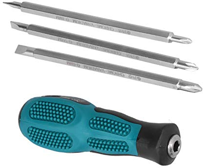 Destornillador de Doble Extremo Juego de Puntas de Destornillador de 3 Piezas Destornillador de Cruz y Ranura Destornillador de Doble Cabeza Destornilladores de Servicio