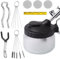 Airbrush Komplett Reinigungsset Airbrush Reinigungsset mit 5 Reinigungsbürsten, 5 Reinigungspickel, 1 Airbrush-Reibahle, Airbrush Reinigungstopf, Airbrush Reinigungsbehälter