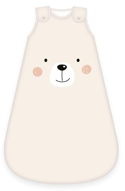 Herding babybest sovsäck, Little Bear motiv, 90 cm, dragkedja runt om på sidan och tryckknappar