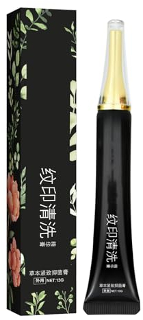 Crema Per La Rimozione Del Tatuaggio, 13g Tattoo Removal Cream Per Tatuaggio Della Pelle Pulizia Del Tatuaggio Rimozione Di Tatuaggi Colorati E Neri, La Rimozione Sicura, Veloce Ed Efficace (A)