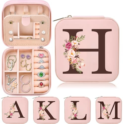 Inngeroo Sister Gifts for Girls, Travel Jewelry Case Box Organizer Personalized Christmas Gifts for Sister Wife Women, Birthday Gift for Elder Sister Big Sister Little Sister