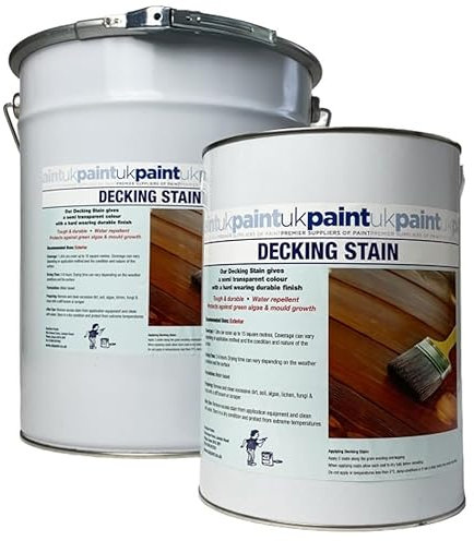 UK PAINT 20 Litres - Acrylic Decking Stain - Slate Grey