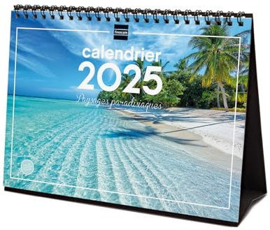 Finocam – Calendario Imágenes de Escritorio para escribir 2025 1 mes por página Enero 2025 – Diciembre 2025 (12 meses) Paisajes paradisíacos franceses