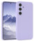 EAZY CASE - Silikonhülle für Galaxy S25 Hülle Silikon Case weich stoßfeste Handyhülle Schutzhülle mit Kameraschutz Dünn Premium Schutz Cover TPU Phone Bumper in Lavendel Blau
